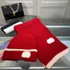 New Fashion Designer Hat Scarf Set Luxury Men's Winter Scarf Brand Checkered Scarf Cap Black Woman Beanie Neckerchief Set 4 Colors