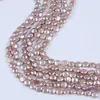 Chains 12-13mm Coin Shape Natural Purple Beads String Freshwater Pearls Strands