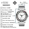 Relógios de pulso IPOSE IX DAO GMT Homens Relógio Mecânico Automático PT5000 40mm Luxo Esporte Casual 5303 AR Revestimento C3 Mergulho Reloj Hombre 230907