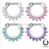 Labret Lip Piercing Jewelry Lot 10pcs 16g12mm clicker nose hoop ring septum arneripple jewerly mix mix color