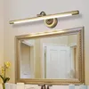 ウォールランプ8W銅ミラーアクリルヨーロッパスタイルのバスルームベッドルームドレッシングテーブルSconce El Home LED装飾照明
