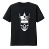 T-shirts pour hommes Skull Crown Street Wear Cool Esthétique Unisexe Coton Lourd T-shirts Hommes Vêtements Top Y2k Harajuku T-shirt à manches courtes
