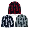 Beanie/Skull Caps Gebreide Muts voor Dames Y2K Mode Hoed Handgehaakte Jacquard Hoed Meisje Zachte Hoed Mode Vrouwelijke Mannen Unisex Hoofddeksels x0907