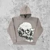 Hoodies masculinos 2023 crânio impressão gráfica super dalian hoodie para homem y2k goth punk harajuku rua grosso casal casual solto moletom