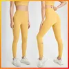 Actieve broek met logo Dames Huidvriendelijke yoga 13 kleuren Hoge taille Zachte fitness Ademende elastische hardloopfietslegging