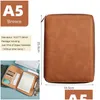 Notepads Wholesale A5 A6 Loose-Leaf Notebook Journal Binder Zipper Notepad Agenda Planner Stationery Organizer Diary Note Book Sketchb Dhxob