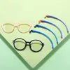 Sunglasses Children Round Anti Blue Glasses Nylon High Flexibility Frame Teens Eyewear Computer Games For Watching TV