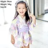 Jurken voor meisjes Babymeisje rompertjes Japanse stijl Kawaii meisjes bloemenprint Kimono-jurk voor kinderen kostuum Baby Yukata Aziatische kleding 230906