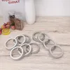 Opslag Flessen 5PCS 70MM Regelmatige Metalen Schroef Bands Ijzer Vervanging Pot Deksel Tops Ringen Voor Glazen Potten bal Inblikken