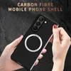 Luxury Magnetic Carbon Fiber Vogue Phone Case för Samsung Galaxy Z Folding Fold5 5G Full Protective Soft Bumper Hit Color Fold Shell Supporting Wireless laddning