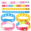 Bracelets de charme 10 pcs bracelet silicone élastique mâle femelle multicolore élégant chaîne gel de silice festival homme bracelet