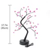 Decorative Flowers 36 LED Cherry Blossom Night Light Tabletop Bonsai Table Lamp USB Or Battery Powered Christmas Fairy Lights Party Indoor