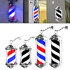 Connectors Retro Style Barber Pole Light Rotating Salon Sign Stand Lamp for Indoor 230906