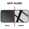 Matte Prywatność ochraniacza ekranu dla iPhone'a 14 13 12 11 Pro Max XS Anty-Sppy Anti-Blare Temperted Glass Film 9H 2.5D z pakietem detalicznym