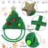 Dog Apparel Santa Hat Antler Costume Christmas For Cats Reindeer Puppy Cap Adjustable Headdress Pet Accessories