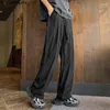 Men's Pants INCERUN 2023 Korean Style Men Straight Trousers Thin Loose Casual Streetwear Male Pantalons Solid All-match Long S-5XL