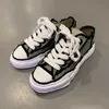 Maison Mihara Yasuhiro Mmy Blakey Ayakkabı Ayakkabı Çözünüyor Erkekler Sıradan Tuval Ayakkabıları Kadın Spor Ayakkabı Vintage Dantel Pembe Katı Erkekler Sneaker