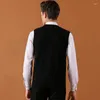 Camisolas masculinas 2023 camisola colete coreano moda mens cardigan botões para baixo malha sem mangas básico listrado lã roupas vintage