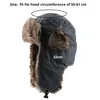 BeanieSkull Caps CAMOLAND Thermal Faux Fur Winter Bomber Hats Men Women Windproof Earflap Hat Russian Ushanka Trapper Trooper Snow Cap 230907