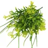 Decoratieve Bloemen Kunstplanten Takken Creatieve 5-takken Faux Stem Plastic Groen Decoraties Bruiloft Ornamenten Woondecoratie