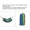 Lägermöbler 1-2 Personer Canvas Hammock Traveling Outdoor Picnic Wood Swing Chair Camping Hanging Bed Garden med ryggsäck