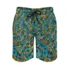 Herenshorts Swirly Barok Gym Retro Print Klassiek Strand Heren Grafisch Hardlopen Surf Comfortabele Trunks Cadeau