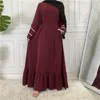 Abbigliamento etnico Donna Abaya Caftano Dubai Lusso Turchia Abiti musulmani Lunghi Islam Kimono africano Arabo Marocco Caftano Moda 2023