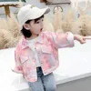 Casaco para baixo primavera rosa casaco azul jaqueta 2023 bebê menina crianças roupas jaquetas para adolescentes meninas roupas femininas outwear r230905