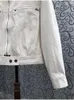 女性用ジャケットコットン2023秋のファッションスタイルの女性ジップパッチワーク長袖カジュアルボンバージャケットレディースコートアウターウェア