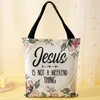 DHL50pcs Sacos de Compras Beisebol Arco-Íris Impressão Floral Grande Capacidade Bolsa de Lona Aberta Estilo Mix