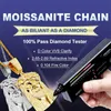 Bijoux plaqué or 925 pour hommes, chaîne glacée, jésus Moissanite, pendentif en argent, collier Bjead, livraison directe, entrepôt américain