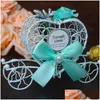 Present Wrap Creative Carriage Car Shape Party gynnar Candy Chocolate Christmas Sweet Sugar Favor Box Decorations Boxar Drop Delivery Ho DHPVM