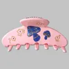 Hair Clips Barrettes Muweordy INS Mushroom Acetate Claw Clip Hairpin Cute Large Catches Pink Accessories For Women 230907