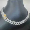 12mm Breite Großhandelspreis Iced Out Mann Schmuck Gra Zertifikate Pass Diamond Tester Vvs1 Moissanit Kubanische Kette Halskette Urauh