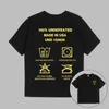 Black White Care Label Print Undefeated Mens Designer T shirts Short-Sleeved T Shirt UNDFTD Japan men Clothing 100% cotton Graphic Tees Oversize TShirts S-2XL