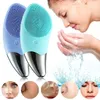 Rengöringsverktyg Tillbehör 2 i 1 Electric Cleanser Wash Face Cleaning Machine Skin Pore Cleaner Silikon Face Cleansing Brush Massage Brush 230907