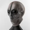 Party Masks Area 51 Alien Head Mask Cool Realistic Extraterrestrial Costume Headgear Halloween Carnival Party Dressing Up Cosplay Latex Mask x0907