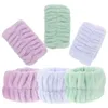 Acessórios 8 Pcs Pulseira Flanela Pulseiras Conjunto Scrunchies Lavando Rosto Spa Washband Toalhas Menina