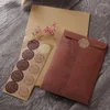 Hediye Sargısı Vintage Kraft Kağıt Zarflar Mektup Düğün Partisi Davetiyesi Kart Çanta Ücretleri Kapak Ofis Malzemeleri