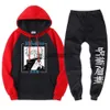 Men's Tracksuits Gojo Satoru Anime Jujutsu Kaisen Printing Hoodie Pants Casual Sweatshirt Loose Autumn Clothing Harajuku Fleece Male Top Sets x0907