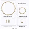 Wedding Jewelry Sets Italian Brazilian Jewelry Set Wedding Jewellery 18k Gold Plated Necklace For Women Daily Wear Fashion Bride Accessories Gifts 230906