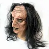 Party Masks Halloween horror long-haired witch headgear old man head mask haunted house escape room scary scene dress up decoration props x0907