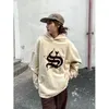 DeepTown Y2K Streetwear Star Graphic Hoodie Woman American Retro Khaki Oversize Bluza Hip Hop Casual Long Sleeve Top Female