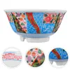 Zestawy naczyń obiadowych Ramen Bowl Noodle serwowanie Melamine Kitchen Dostawa stołowa naczynia wielofunkcyjne zupy domowe Ceramiczne potrawy