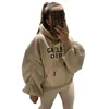 Hoodies للسيدات أزياء أزياء سترة الربيع على الطراز الكلية الرجعية الشخصية طويلة الأكمام سترة مطبوعة.