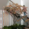 Fleurs décoratives plantes simulées faux érables grands arbres aménagement paysager intérieur et extérieur en pot