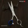 Nożyczki Tytan Tytan Professional fryzjerskie nożyczki 60 -calowe narzędzie do przerzedzania fryzjera fryzjerskiego 230906