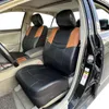 Bilstol täcker Auto Plus Universal Leather Set Accessories Interiör Fit för de flesta SUV Truck Van Cushion Fyra säsong