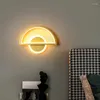 Wall Lamp Modern 16W LED Half Circle And Triangle Acrylic Light Living Room Background Corridor Aisle Bedroom Lights