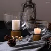 Kerzenhalter Glas Nordic Halter Tisch Hochzeit Luxus Ästhetische Stick Wohnzimmer Container Velas Decor GXR35XP